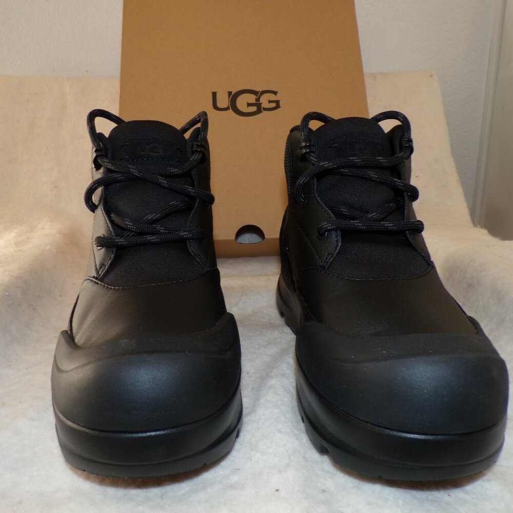 UGG NEUMEL X BLACK LEATHER ANKLE BOOTS WOMEN'S SIZE US 7.5 NEW IN BOX - Picture 4 of 7